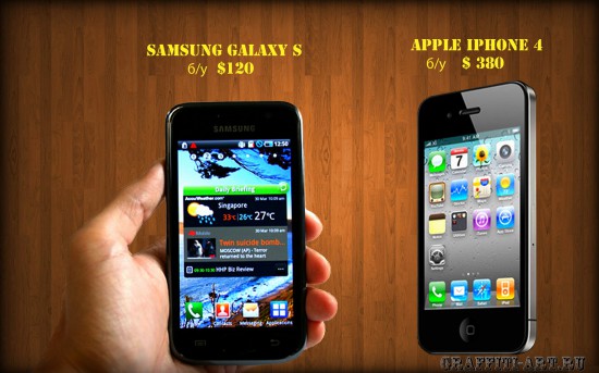 iphone 4 - samsung galaxy s